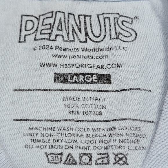Peanuts Blue Unisex Tee Characters - Size Large - Picture 4 of 4